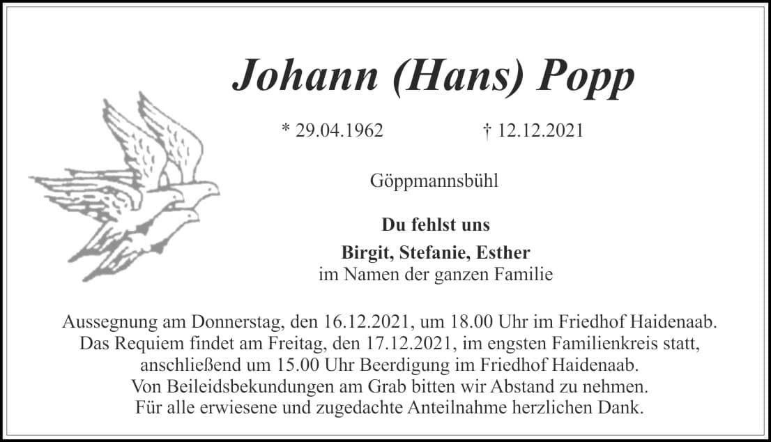 Herr Johann Popp