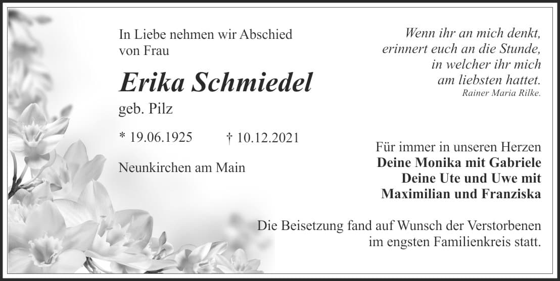Frau Erika Schmiedel