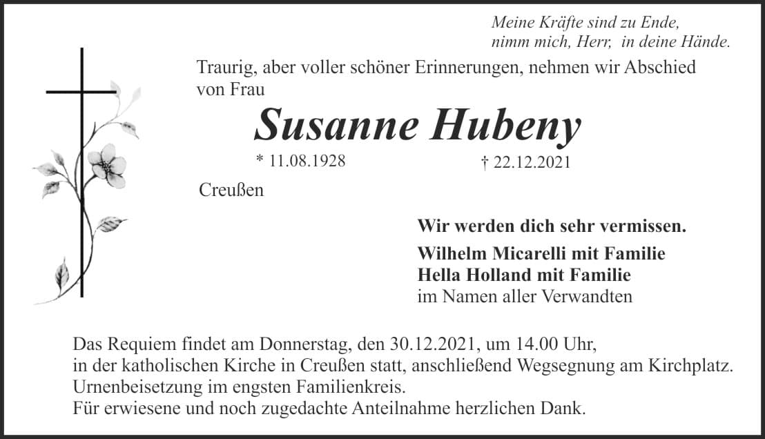 Frau Susanne Hubeny