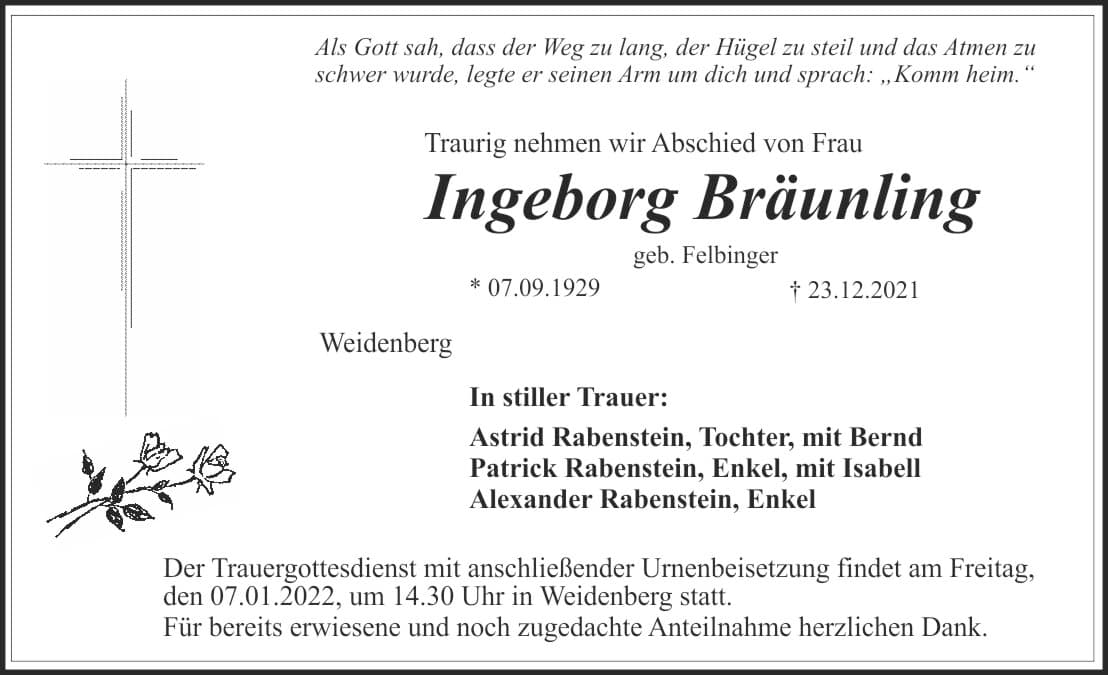 Frau Ingeborg Bräunling
