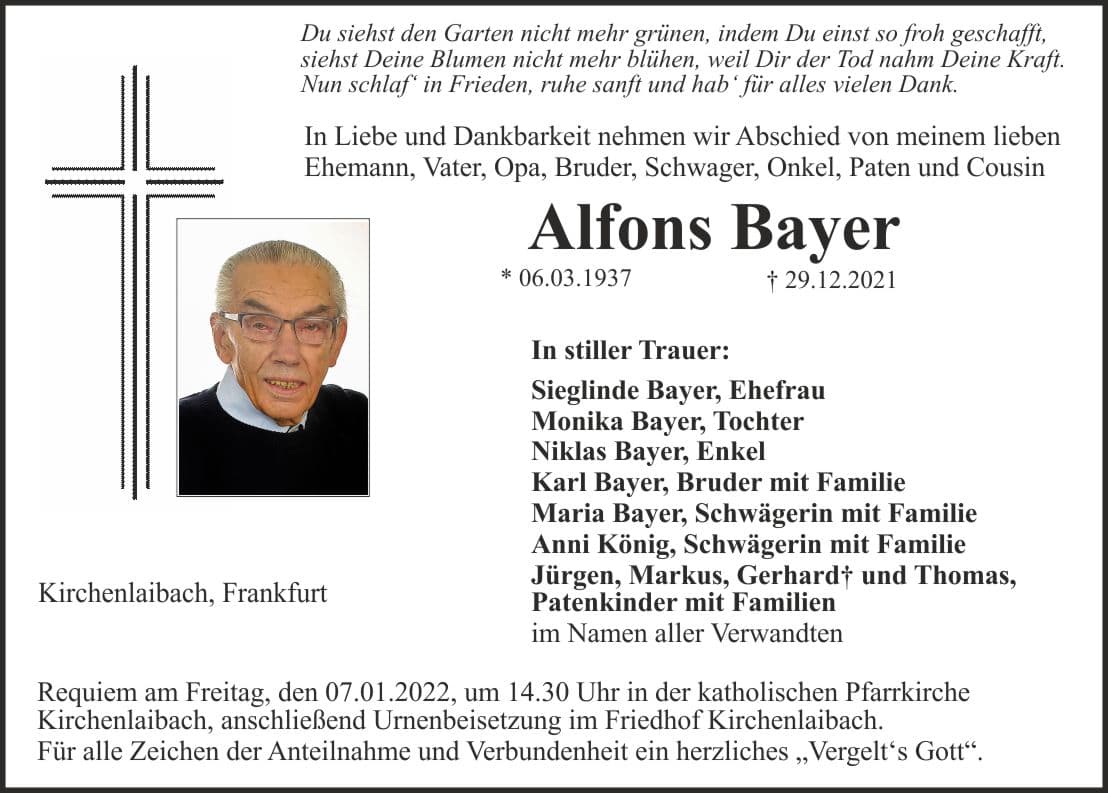 Herr Alfons Bayer