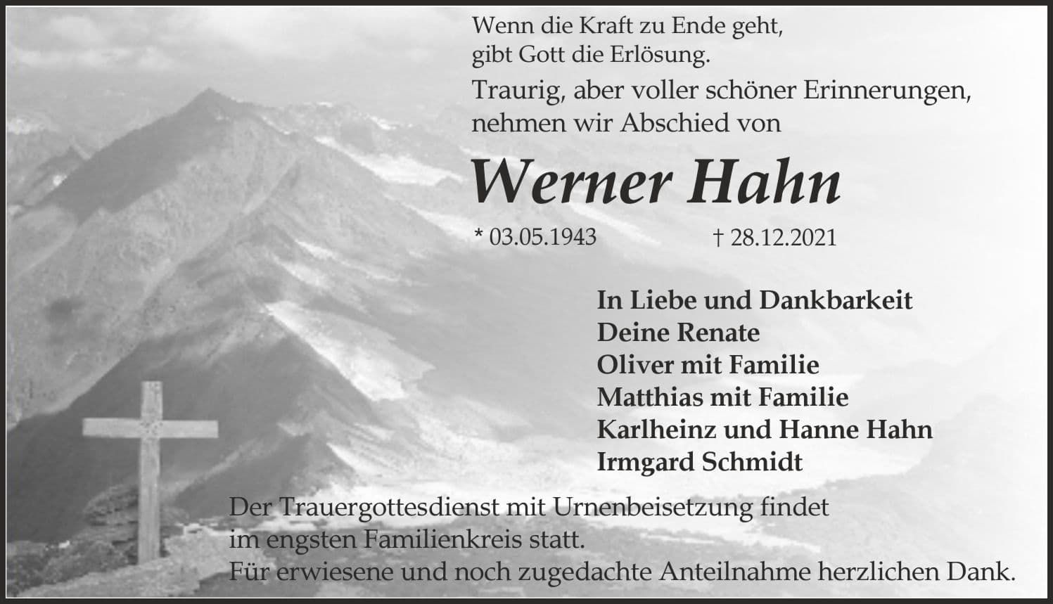 Herr Werner Hahn