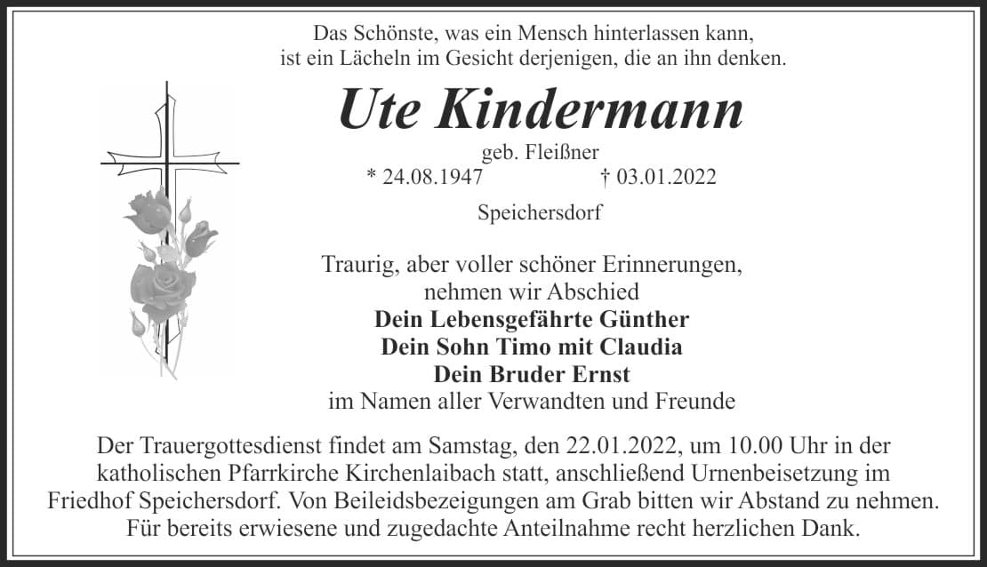 Frau Ute Kindermann