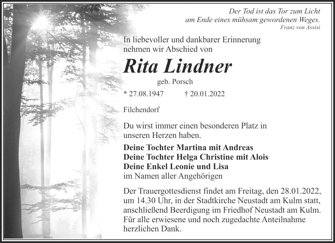 Frau Rita Lindner