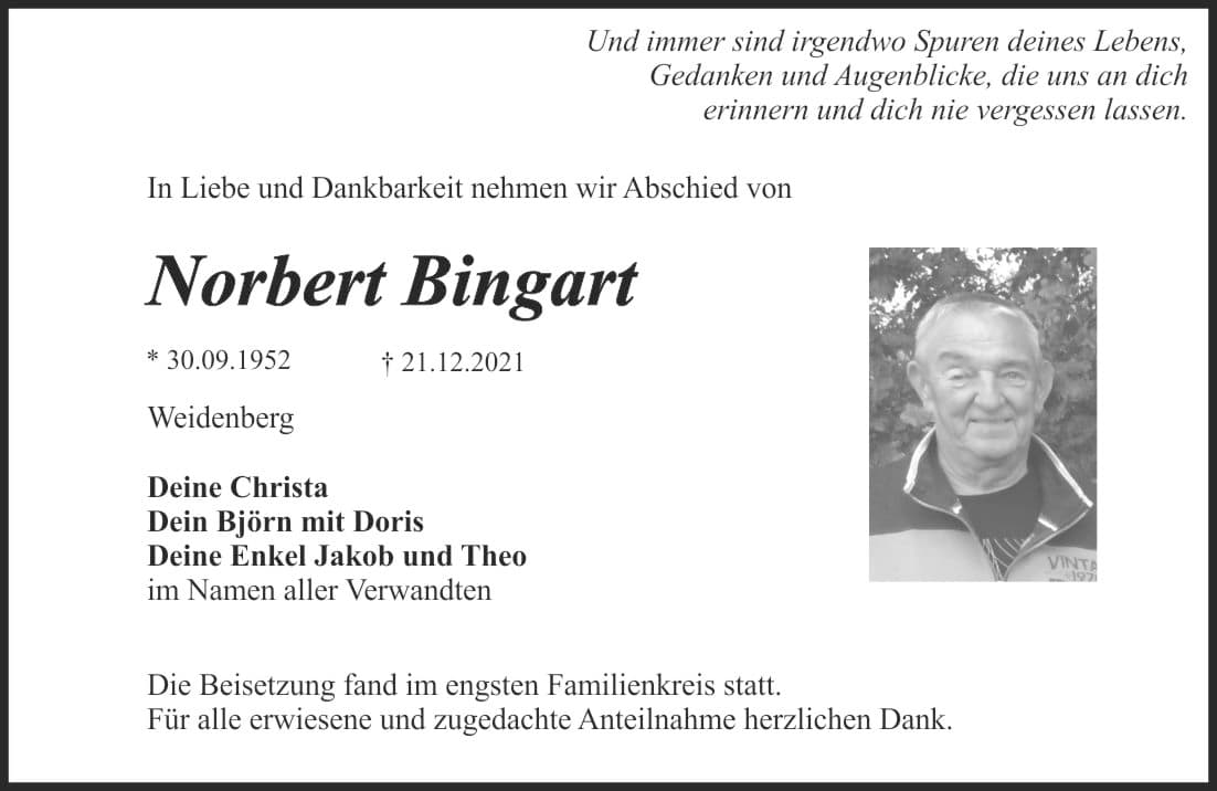 Herr Norbert Bingart