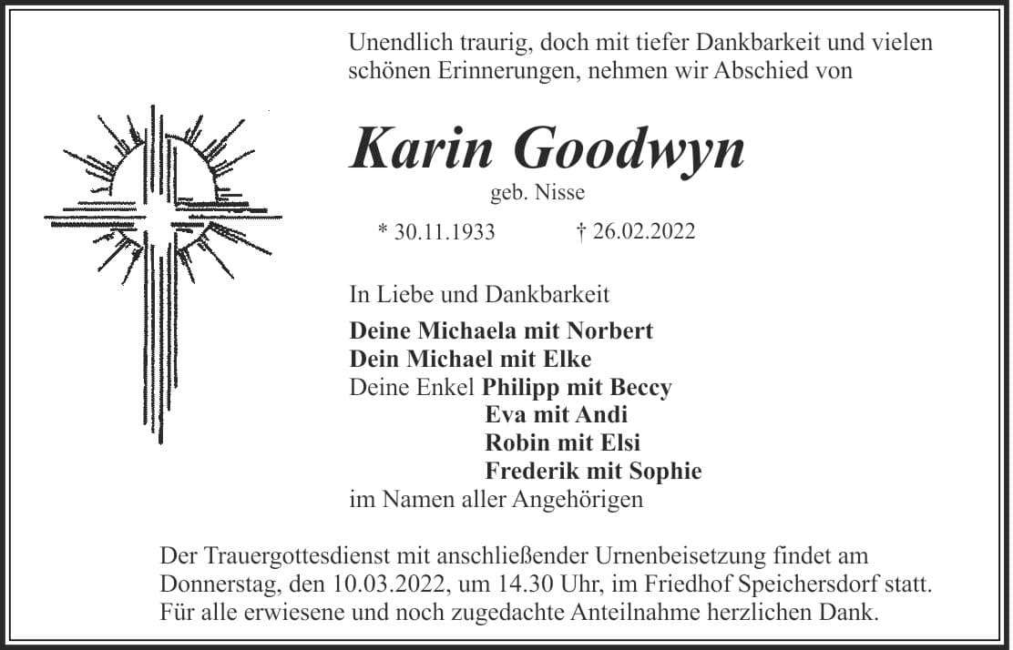 Frau Karin Goodwyn