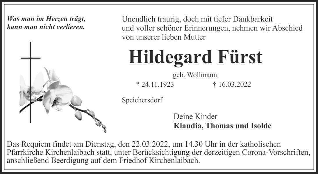 Frau Hildegard Fürst