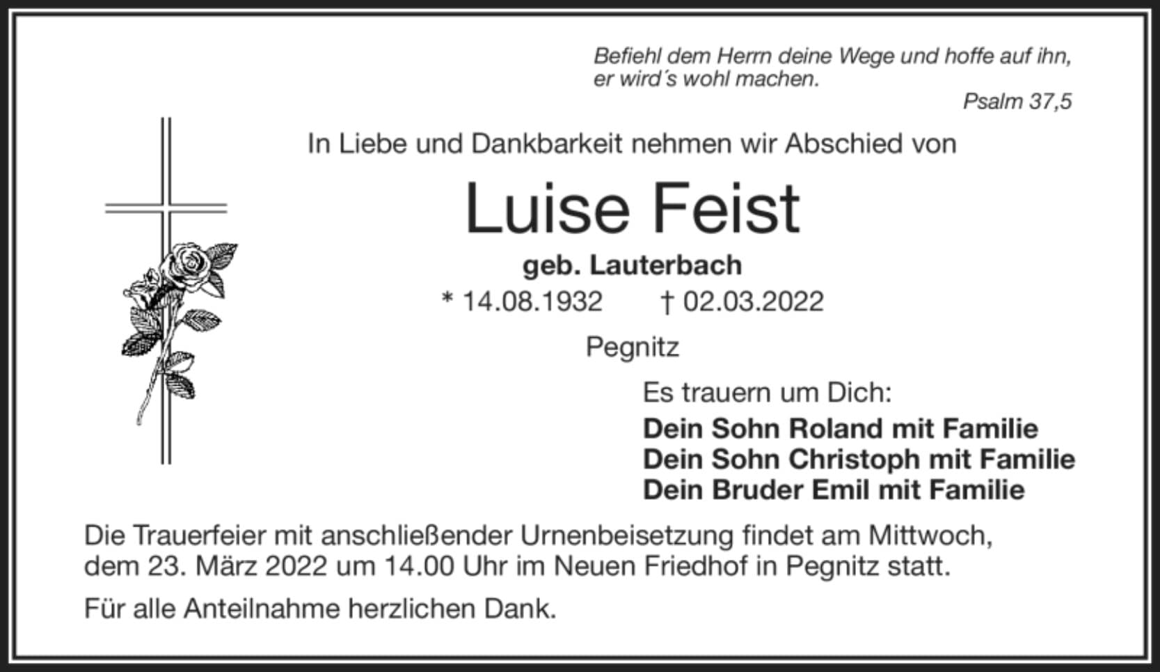 Frau Luise Feist