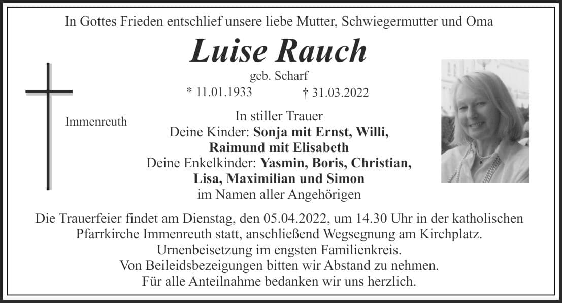 Frau Luise Rauch