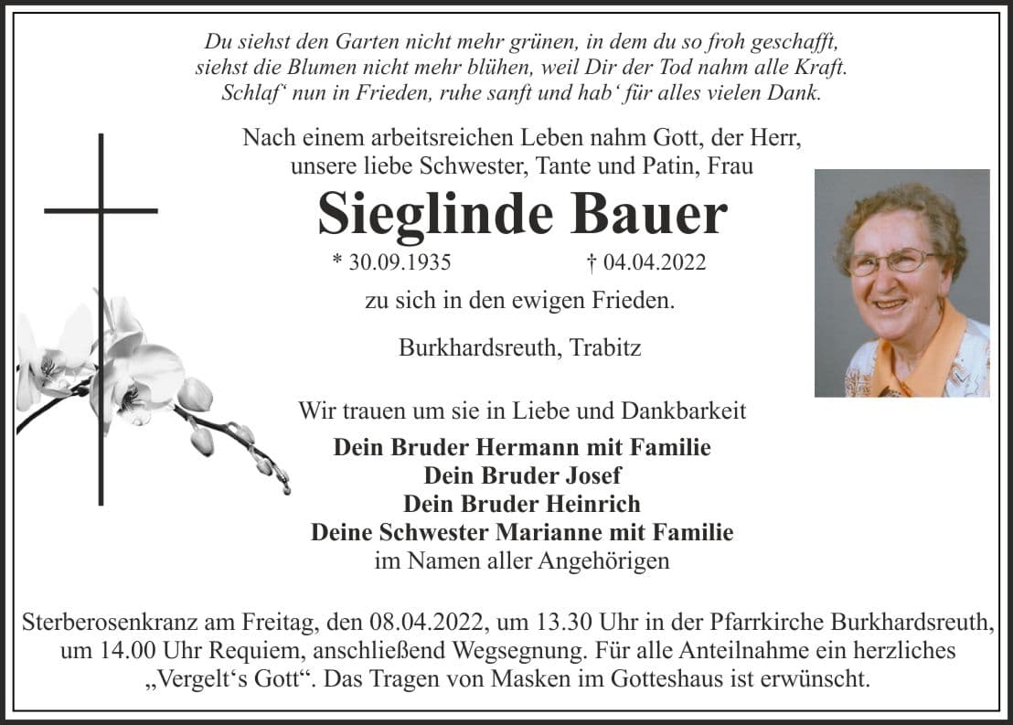Frau Bauer Sieglinde