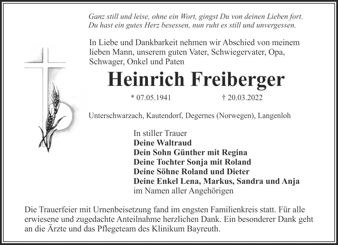 Herr Heinrich Freiberger