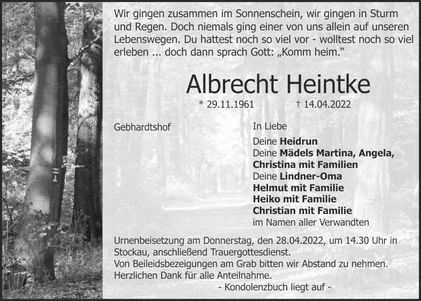 Herr Albrecht Heintke