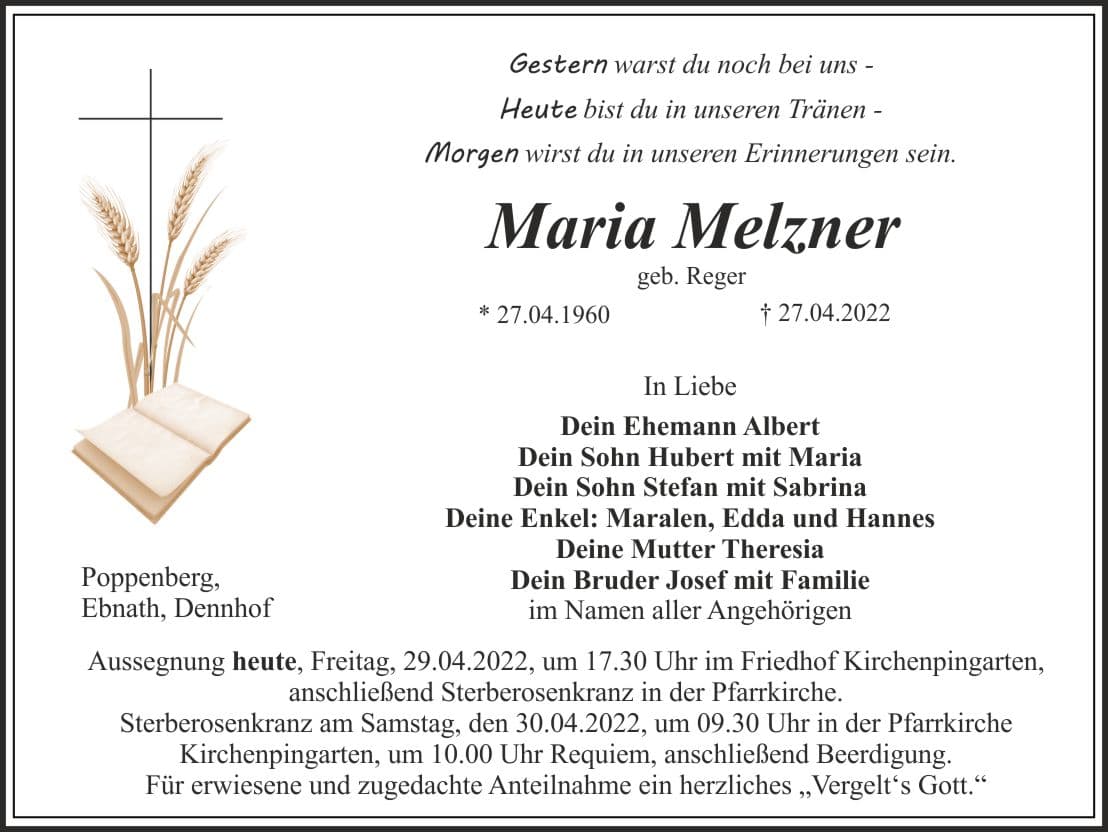 Frau Maria Melzner