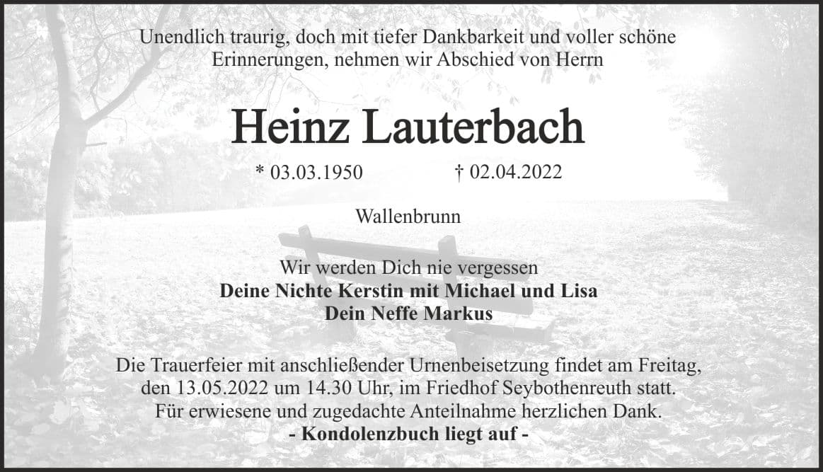 Herr Heinz Lauterbach