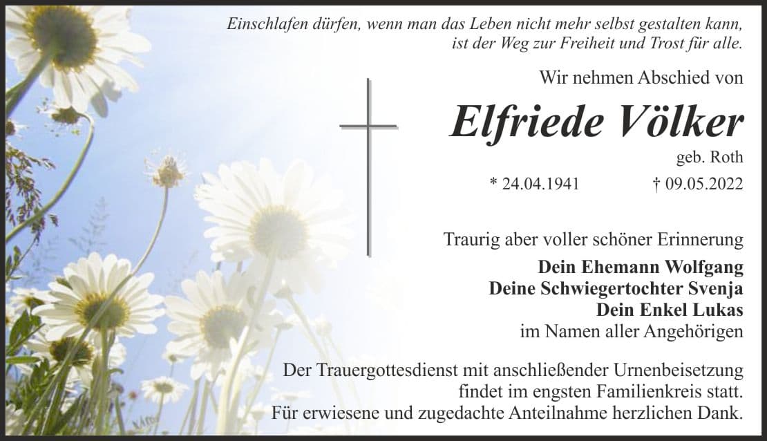 Frau Elfriede Völker