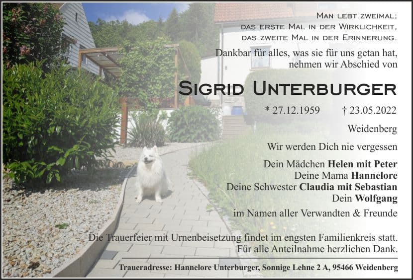 Frau Sigrid Unterburger