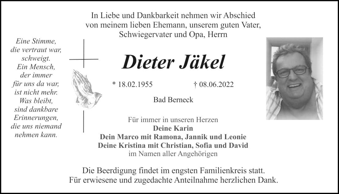 Herr Dieter Jäkel