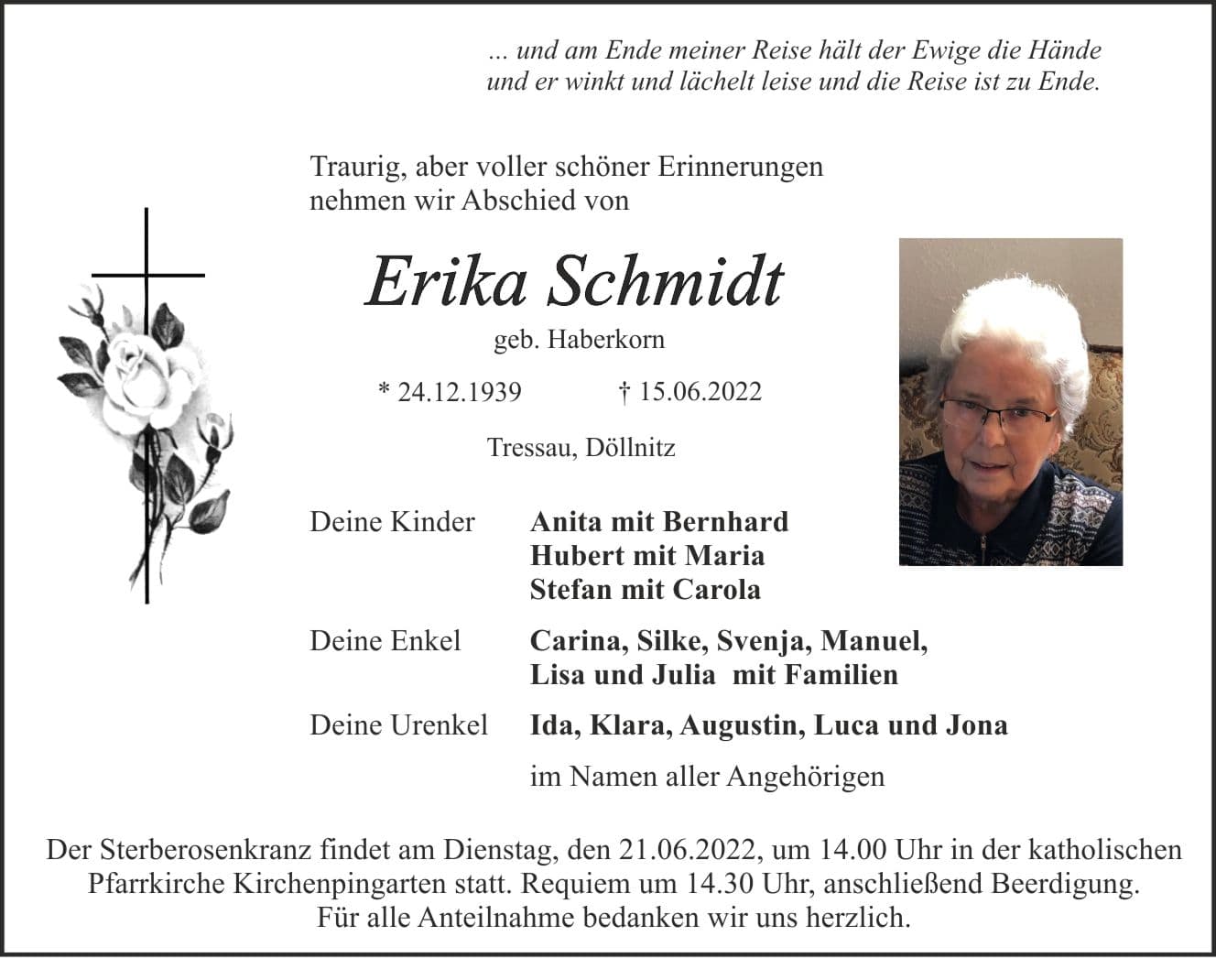 Frau Erika Schmidt