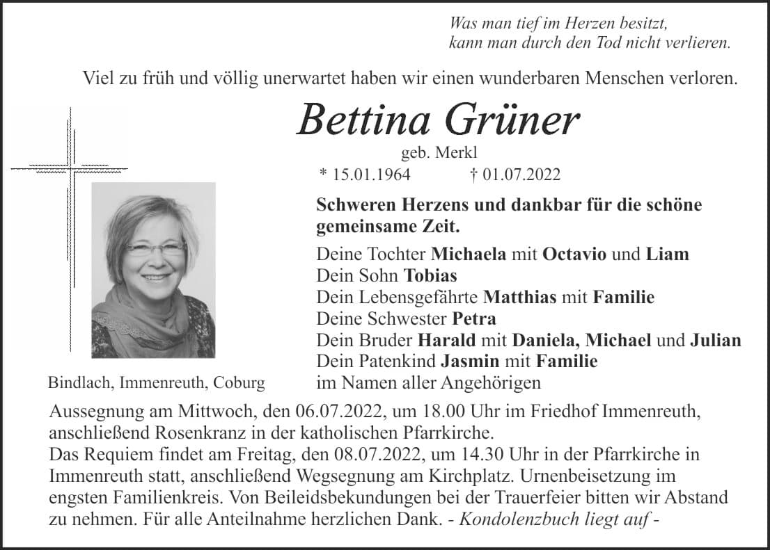 Frau Bettina Grüner