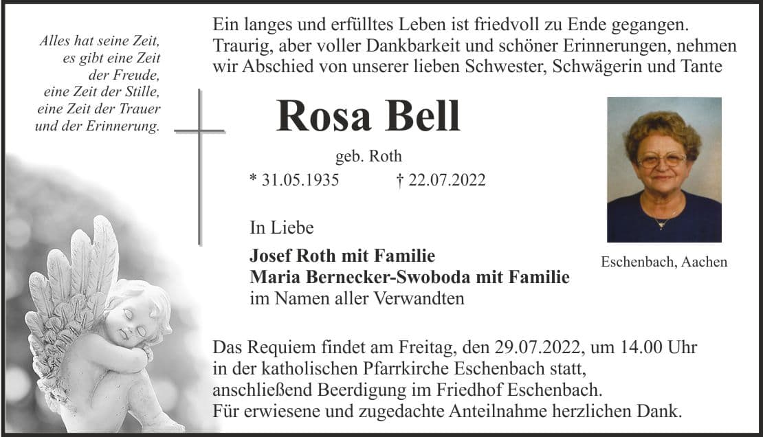 Frau Rosa Bell