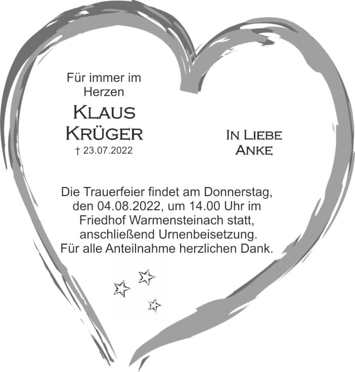 Herr Klaus Krüger