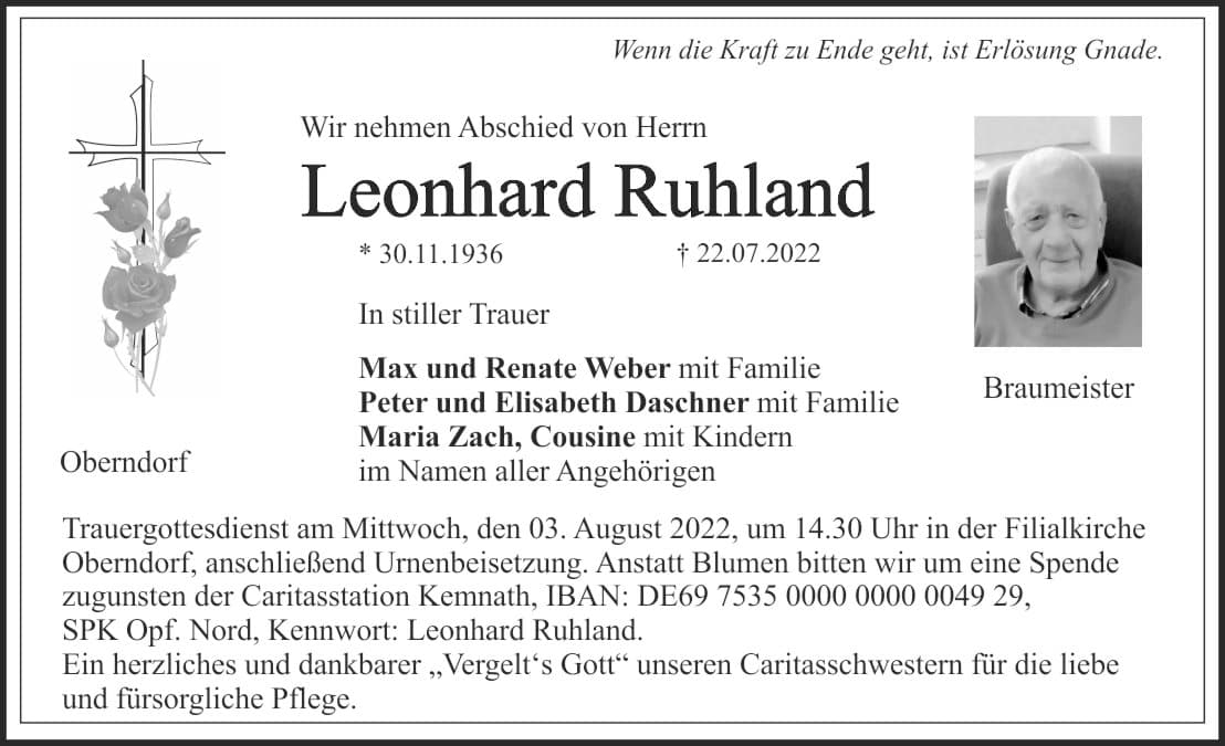 Herr Leonhard Ruhland