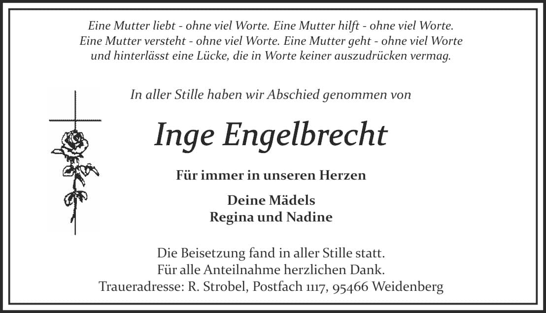 Frau Inge Engelbrecht