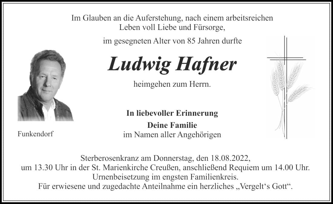 Herr Ludwig Hafner