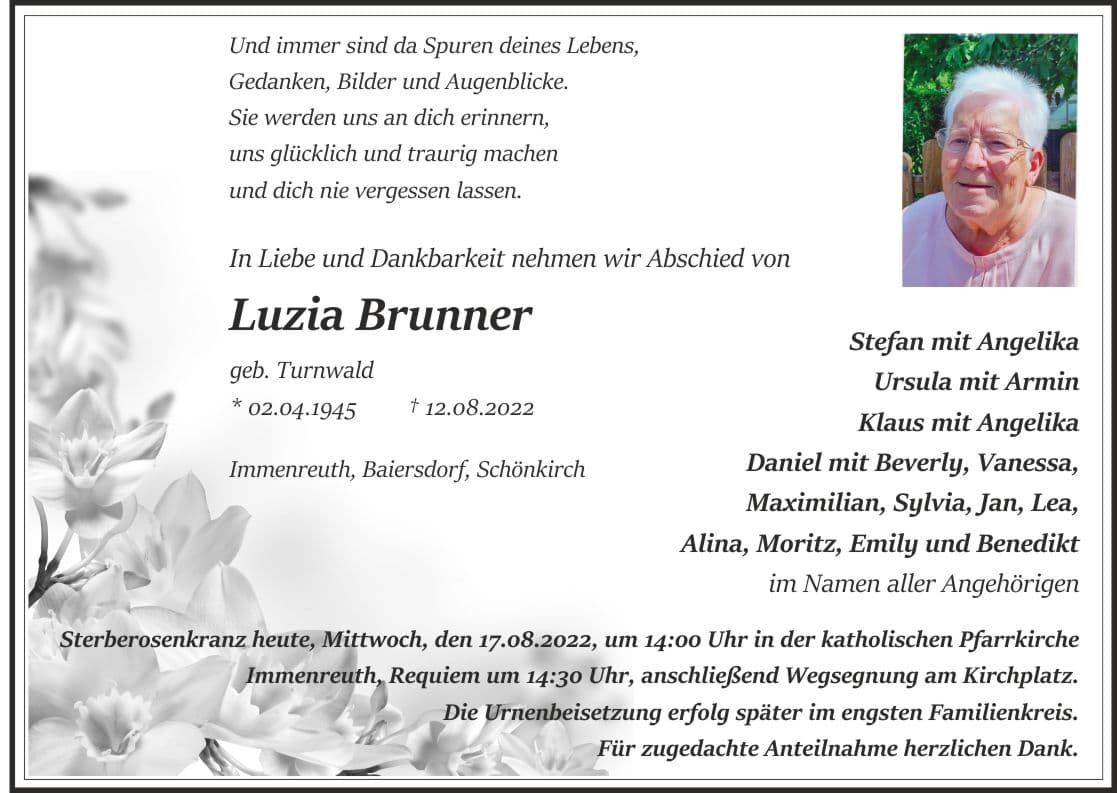 Frau Luzia Brunner