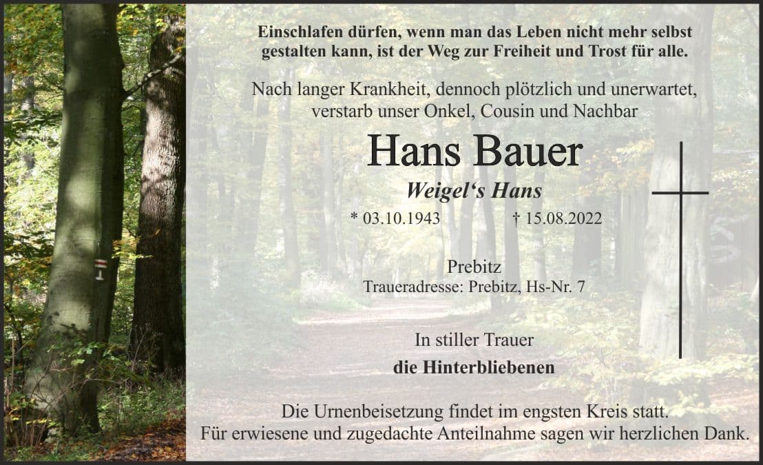 Herr Hans Bauer