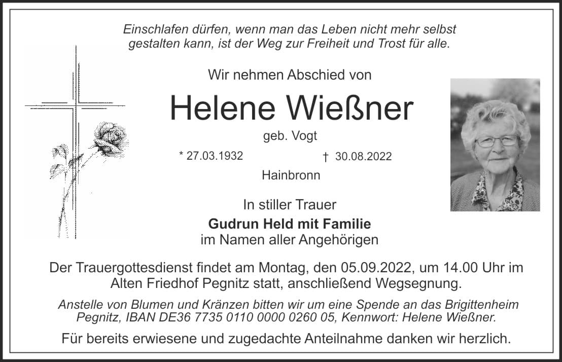 Frau Helene Wießner