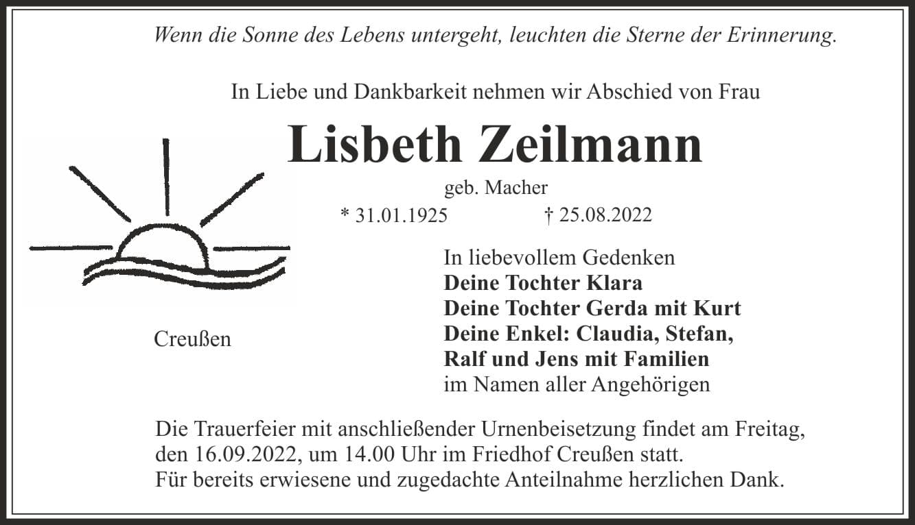 Frau Lisbeth Zeilmann