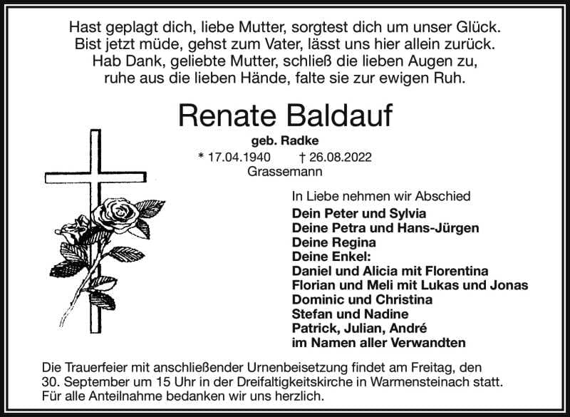 Frau Renate Baldauf