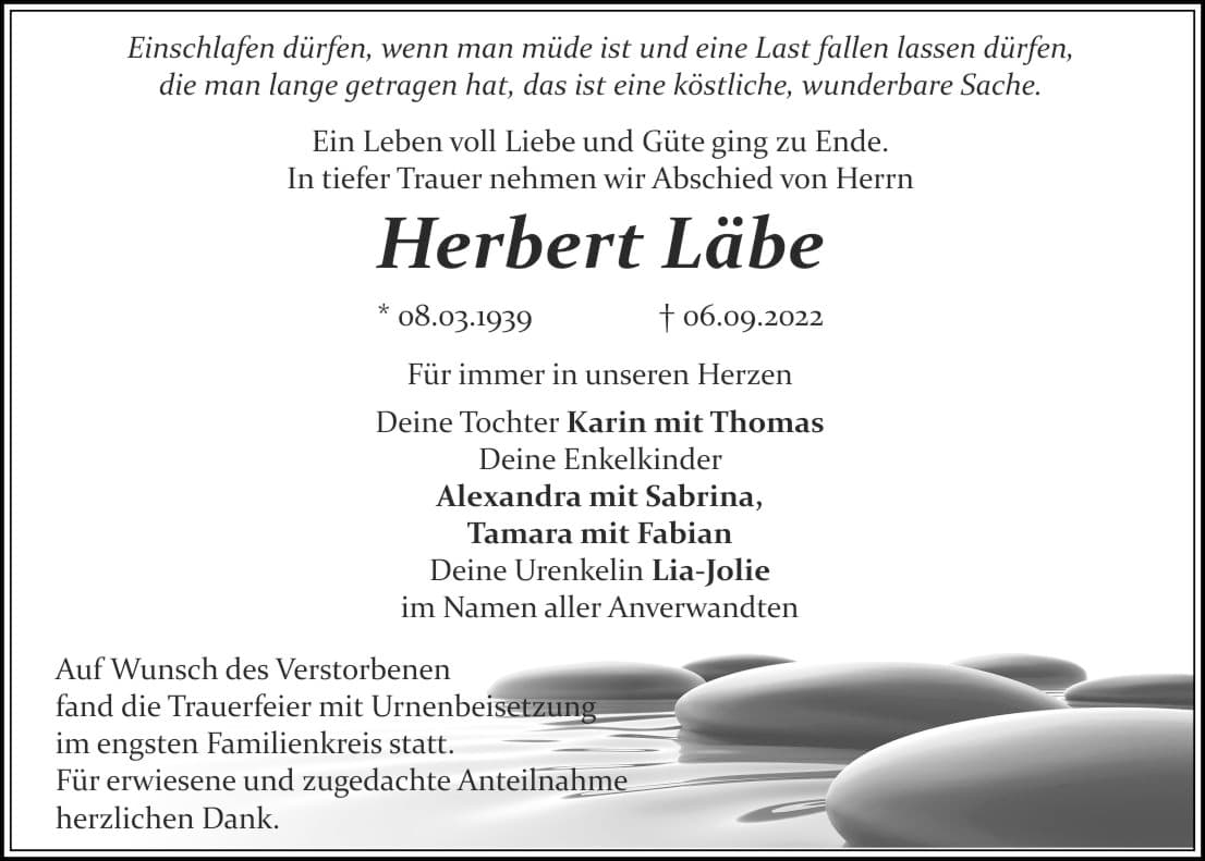 Herr Herbert Läbe