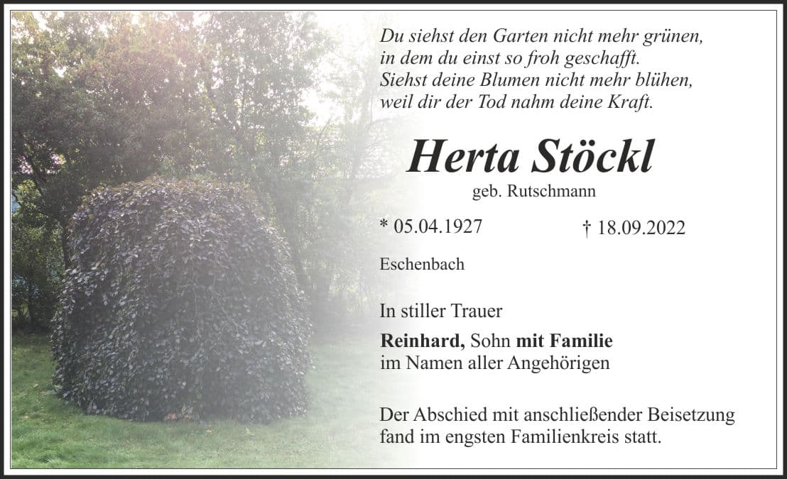 Frau Herta Stöckl