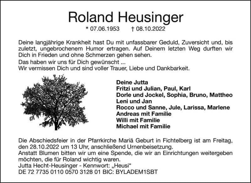 Herr Roland Heusinger