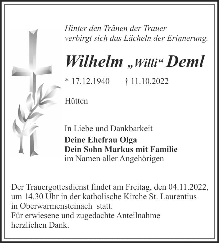 Herr Wilhelm Deml