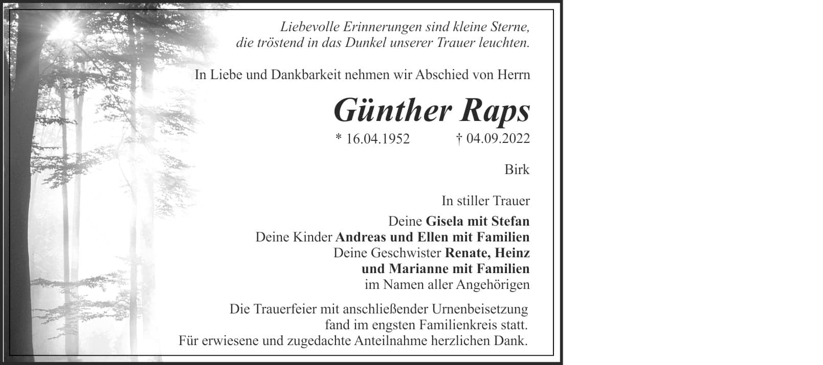 Herr Günther Raps