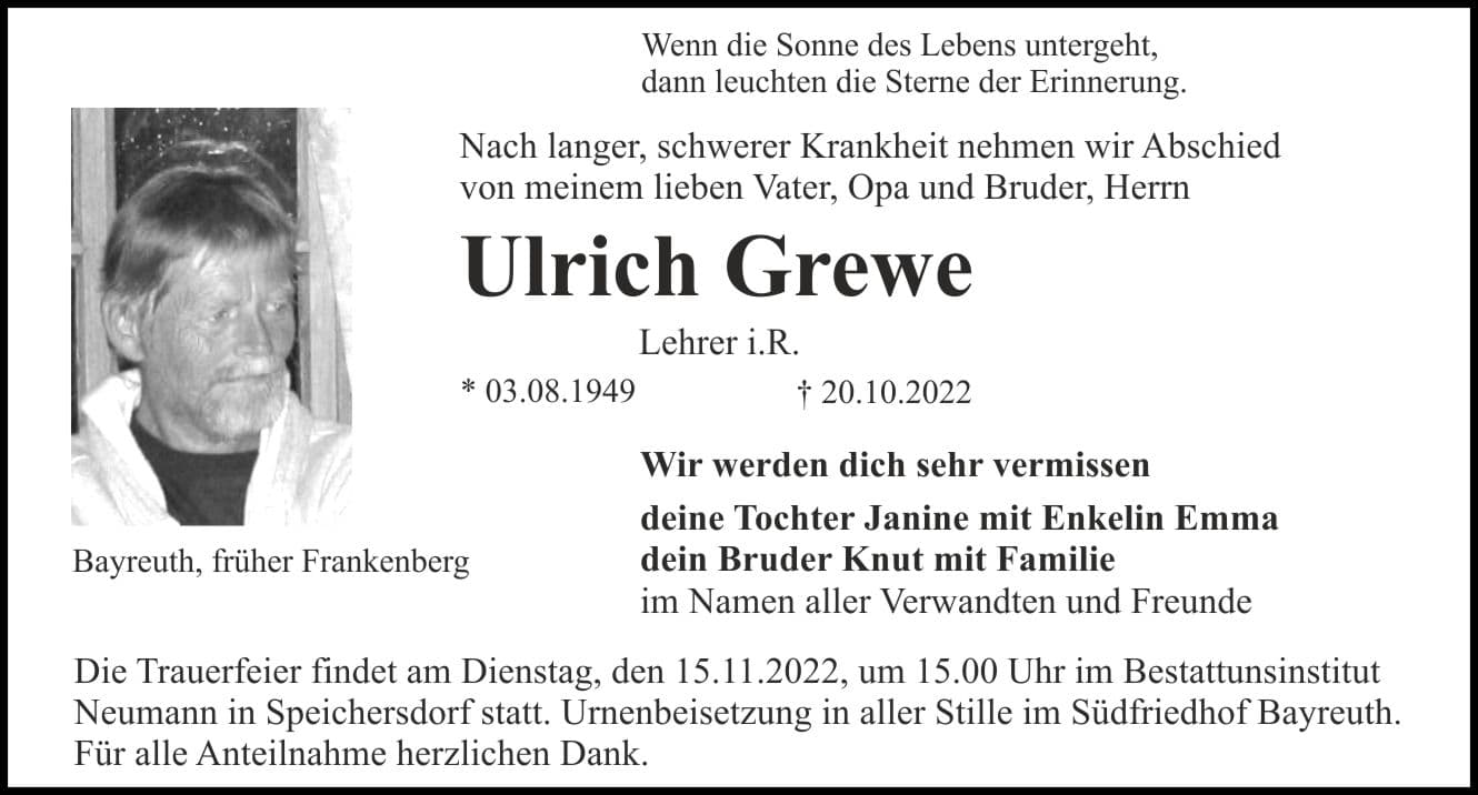 Herr Ulrich Grewe