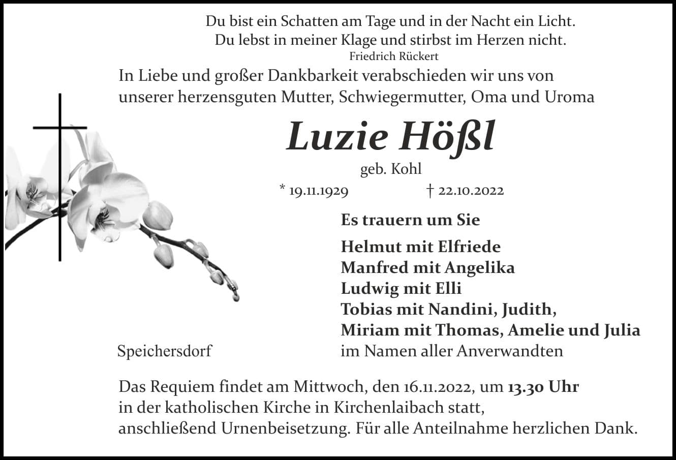 Frau Luzie Hößl