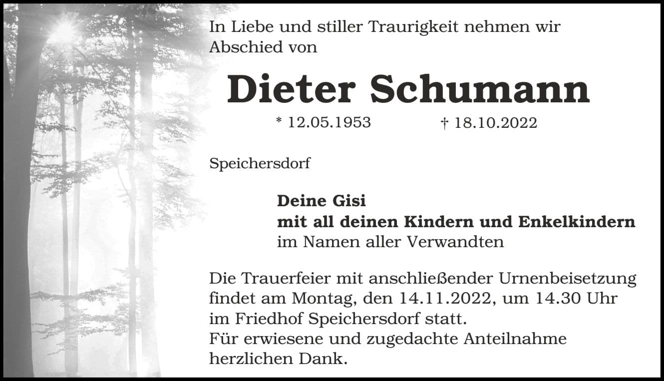 Herr Dieter Schumann