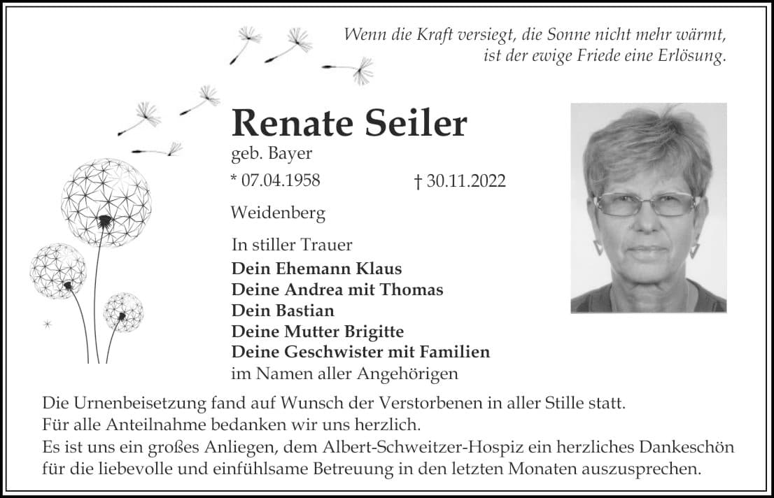 Frau Renate Seiler