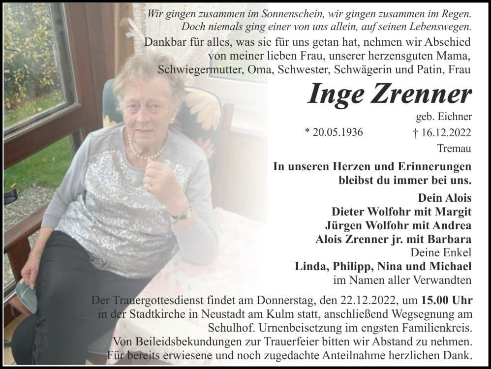 Frau Inge Zrenner