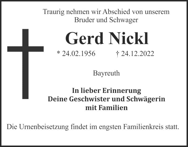 Herr Gerd Nickl