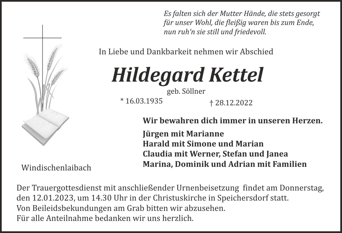 Frau Hildegard Kettel