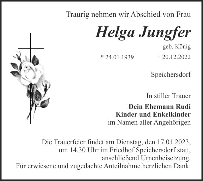 Frau Helga Jungfer