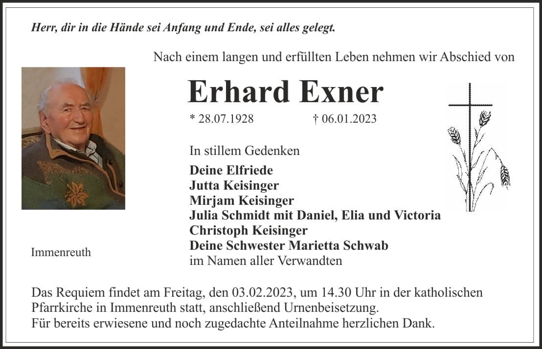 Herr Erhard Exner