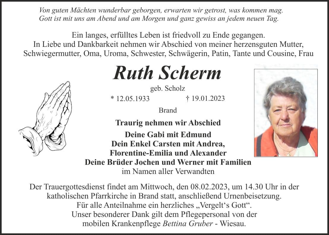 Frau Ruth Scherm