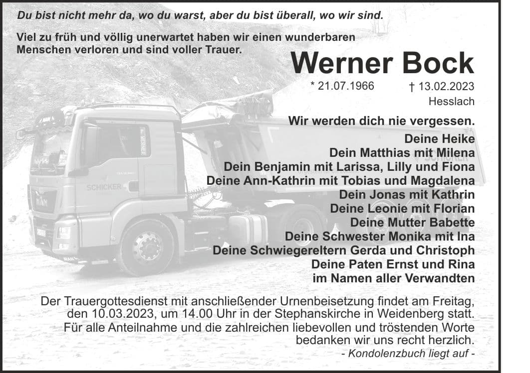 Herr Werner Bock