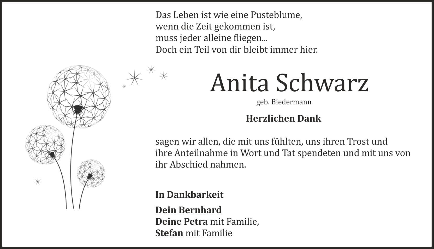 Frau Anita Schwarz